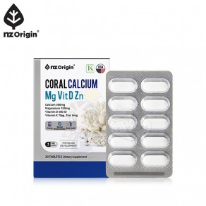 [NZ 오리진] 코랄칼슘 마그네슘 비타민D 아연 (30정)