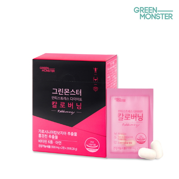 [그린몬스터] 안티스트레스 다이어트 칼로버닝 (500mg*2정*28포)