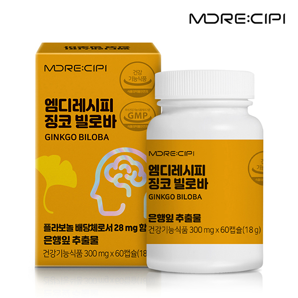 [엠디레시피] 징코빌로바 (300mg*60캡슐)