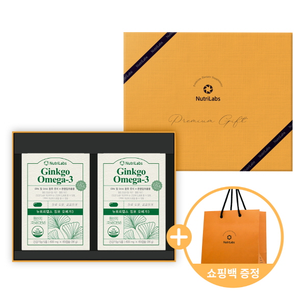 [뉴트리랩스] 징코 오메가3 (600mg*60캡슐)
