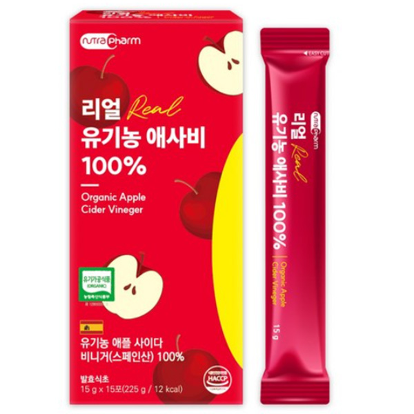 [뉴트라팜] 리얼 유기농 애사비 100% (15g*15포)