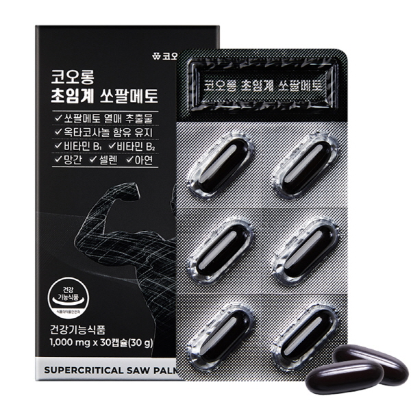 [코오롱제약] 초임계 쏘팔메토 (1,000mg*30캡슐)