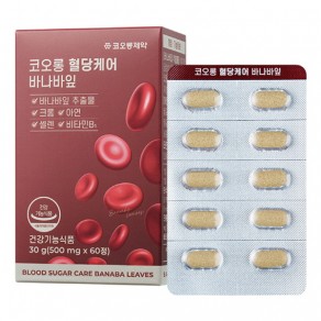 [코오롱제약] 혈당케어 바나바잎 (500mg*60정)